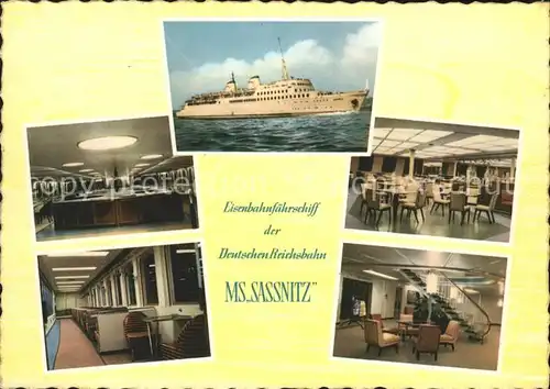 Sassnitz Ostseebad Ruegen Faehrschiff MS Sassnitz Kat. Sassnitz