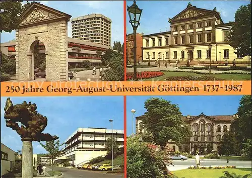 Goettingen Niedersachsen 250 Jahre Georg Augus Universitaet Kat. Goettingen