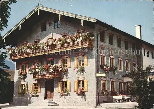 Degerndorf Inn Hotel Gasthaus Cafe Zur Post Kat. Brannenburg