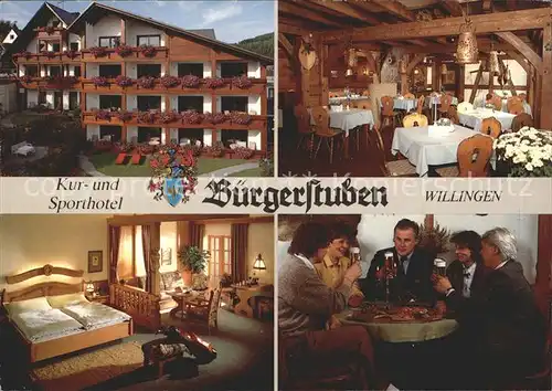 Willingen Sauerland Kur  und Sporthotel Buergerstuben Kat. Willingen (Upland)