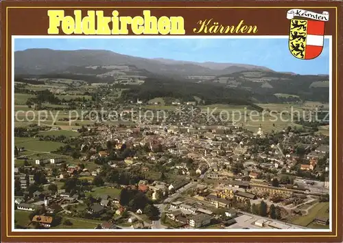 Feldkirchen Kaernten Fliegeraufnahme Kat. Feldkirchen in Kaernten