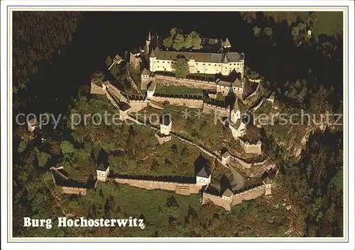 Burg Hochosterwitz Fliegeraufnahme Burg / St. Georgen am Laengsee /Unterkaernten