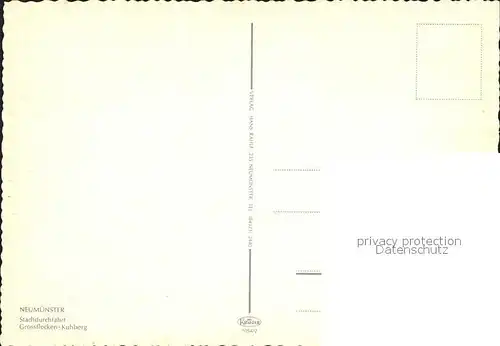 Neumuenster Schleswig Holstein Grossflecken Kuhberg Stadtdurchfahrt Kat. Neumuenster