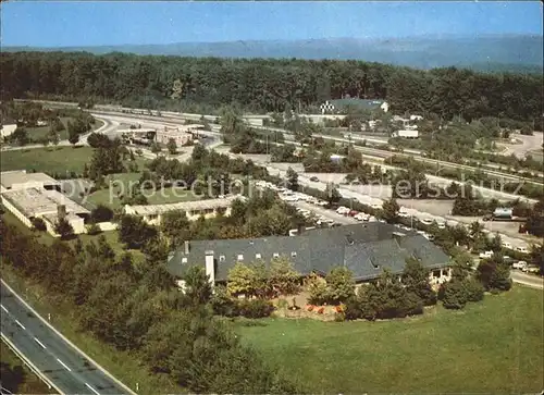 Rohrbrunn Fliegeraufnahme Autobahn Rasthaus Spessart Kat. Weibersbrunn