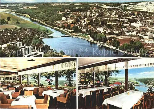 Kettwig Panorama Cafe Restaurant Haus Seeblick Speisesaal Kat. Essen