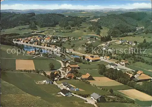 Nieder Werbe am Edersee Fliegeraufnahme Kat. Waldeck