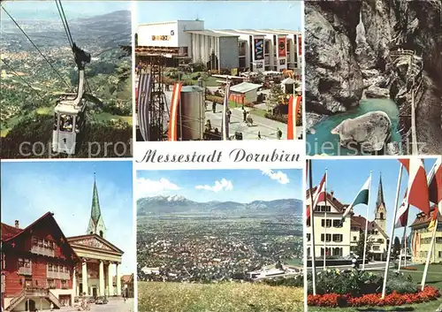 Dornbirn Vorarlberg Seilbahn Messe Grotte Total Ortsansichten Kat. Dornbirn