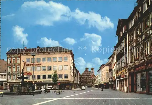 Braunschweig Koehlmarkt Gewandhaus Martinikirche Kat. Braunschweig