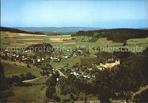 Lauenstein Oberfranken Burghotel Lauenstein Fliegeraufnahme Kat. Ludwigsstadt