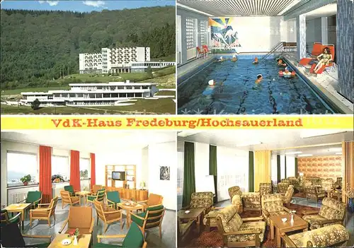 Schmallenberg VdK Haus Fredeburg Hallenbad Gast und Aufenthaltsraum Kat. Schmallenberg