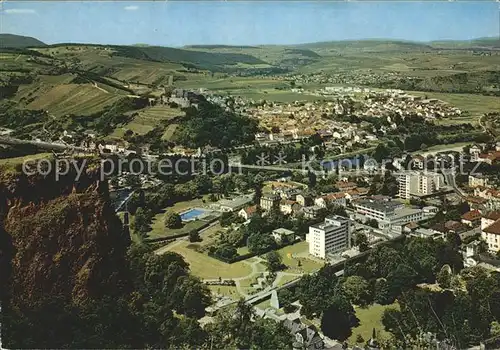 Bad Muenster Stein Ebernburg Fliegeraufnahme Kat. Bad Muenster am Stein Ebernburg