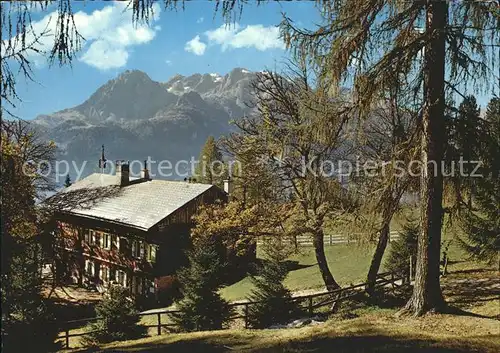 Pfarrwerfen Alpengasthof Mahdegg mit Hochkoenig Kat. Pfarrwerfen