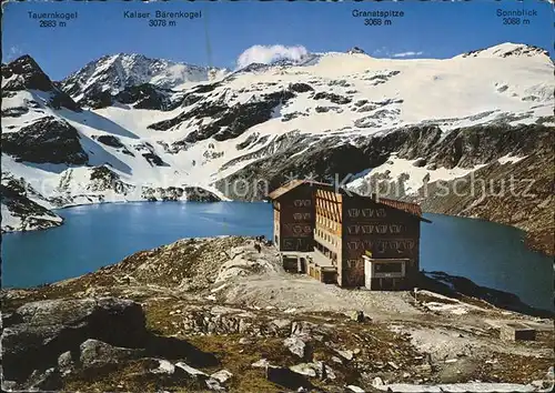 Rudolfshuette am Weissensee mit Alpenpanorama Kat. Uttendorf