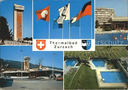 Zurzach Thermalbad Hotelturm Schwimmbecken Kat. Zurzach