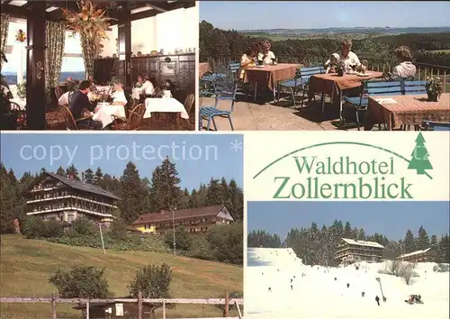 Lauterbad Waldhotel Zollernblick Restaurant Terrasse Kat. Freudenstadt