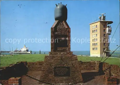 Cuxhaven Nordseebad Gedenkstaette Alte Liebe und neue Seebaederbruecke Kat. Cuxhaven