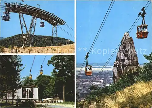 Thale Harz Neuerbaute Personenschwebebahn zum Hexentanzplatz Kat. Thale