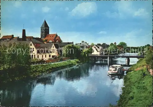 Rheine Emsbruecke Stadtkirche  Kat. Rheine