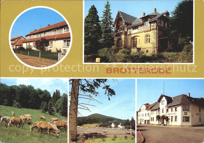 Brotterode Gaststaette Deutsches Haus Haflinger Siedlerstrasse Kat