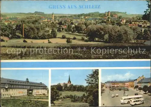 Schleiz Kreisratsgebaeude Bergkirche Neumarkt  Kat. Schleiz