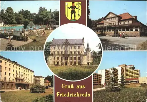 Friedrichroda Schwimmbad Schloss Reinhardsbrunn Parkhotel  Kat. Friedrichroda