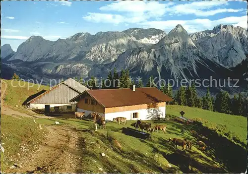 Lermoos Tirol Duftlalm Mieminger Gebirge  Kat. Lermoos