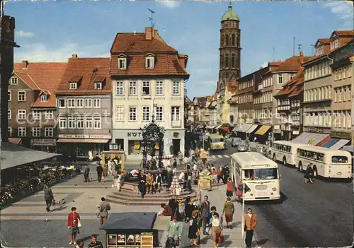 Goettingen Niedersachsen Weenderstrasse Gaenselieselbrunnen Turm Jacobikirche Kat. Goettingen