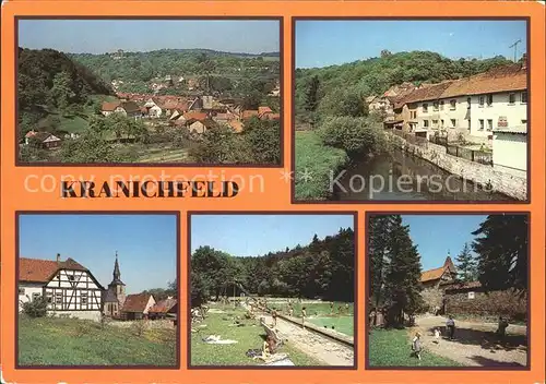 Kranichfeld Oberschloss Ilm Freibad  Kat. Kranichfeld