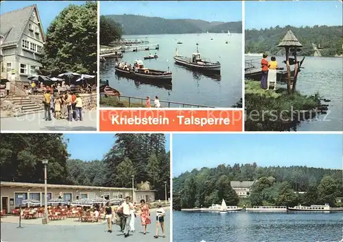 Kriebstein Talsperre HO Gaststaette Bootsanlegestelle Falkenhain  Kat. Kriebstein