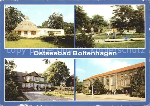 Boltenhagen Ostseebad HO Gaststaette Pavillon Minigolfanlage Haus Meer Kat. Ostseebad Boltenhagen