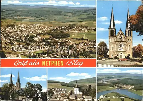 Netphen Obernau Talsperre Kirche  Kat. Netphen