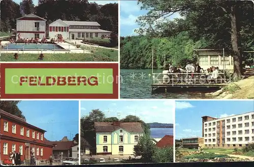 Feldberg Mecklenburg Erholungsheim BMK Ost Stieglitzenkrug Rathaus  Kat. Feldberger Seenlandschaft