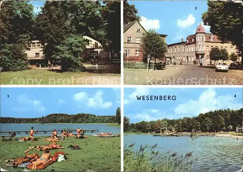 Wesenberg Mecklenburg Strandcafe Mittelstrasse Freibad  Kat. Wesenberg Mecklenburg