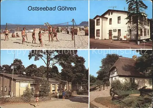 Goehren Ruegen Strand Rat der Gemeinde Gaststaette Zur Duene Kat. Goehren Ostseebad Ruegen