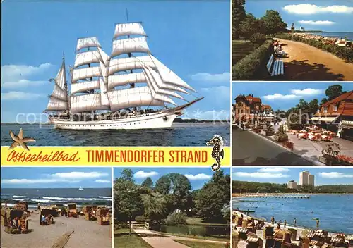 Timmendorfer Strand Segelschiff Strand  Kat. Timmendorfer Strand