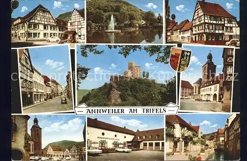 Annweiler Trifels Schloss Hohenstaufen Saal Teich  Kat. Annweiler am Trifels