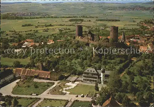 Muenzenberg Fliegeraufnahme Burg Kat. Muenzenberg