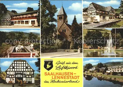 Saalhausen Sauerland Haus Rameil Pension Voss  Kat. Lennestadt