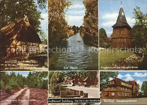 Jesteburg Seeve Glockenturm Gasthof Niedersachsen Zehntscheune Kat. Jesteburg