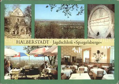 Halberstadt Jagdschloss Spiegelsberge Fass  Kat. Halberstadt