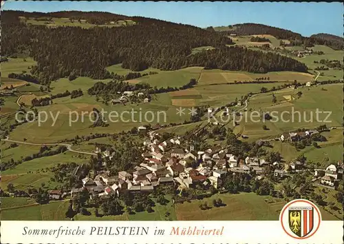 Peilstein Muehlviertel Fliegeraufnahme Kat. Peilstein im Muehlviertel