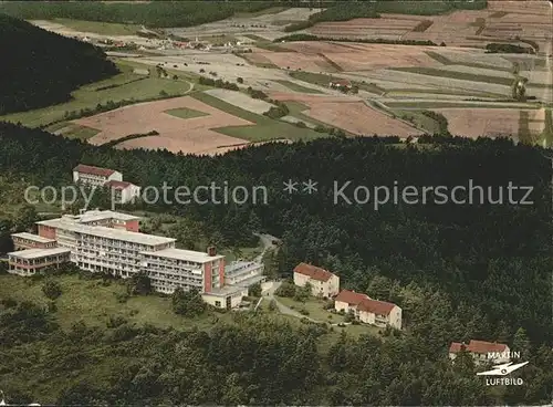 Muennerstadt Michelsberg Fliegeraufnahme Kat. Muennerstadt