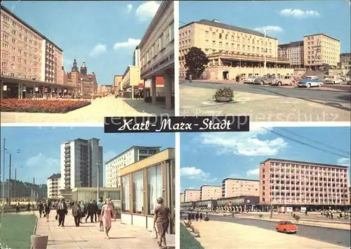 Karl Marx Stadt Rosenhof Interhotel Chemnitzer Hof Strasse der Nationen Kat. Chemnitz