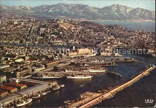 Marseille Fliegeraufnahme Hafen Kat. Marseille