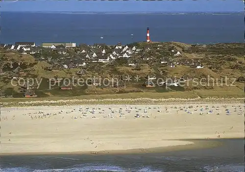 Hoernum Sylt Fliegeraufnahme Strand Kat. Hoernum (Sylt)