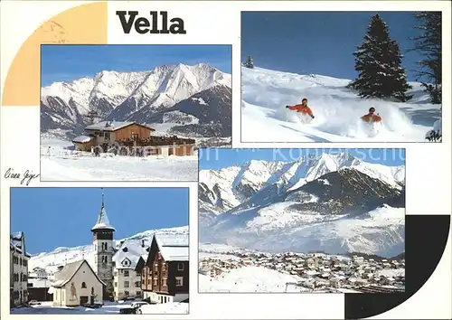 Vella Kirchenpartie Skigebiet Kat. Vella