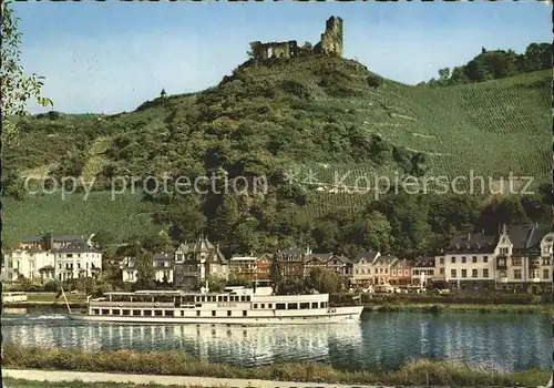 Bernkastel Kues mit Burgruine Landshut Kat. Bernkastel Kues