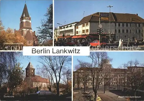 Lankwitz Kaiser Wilhelm Strasse Beethoven Gymnasium Dreifaltigkeitskirche Kat. Berlin