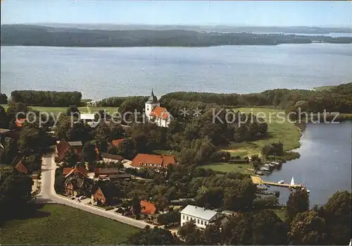 Bosau Fliegeraufnahme mit Ploener See Kat. Bosau