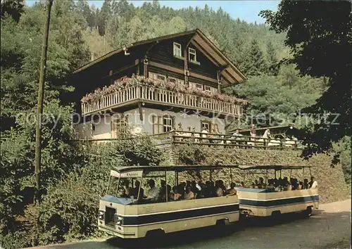 Schwarzburg Thueringer Wald Schweizerhaus im Schwarzatal Kat. Schwarzburg